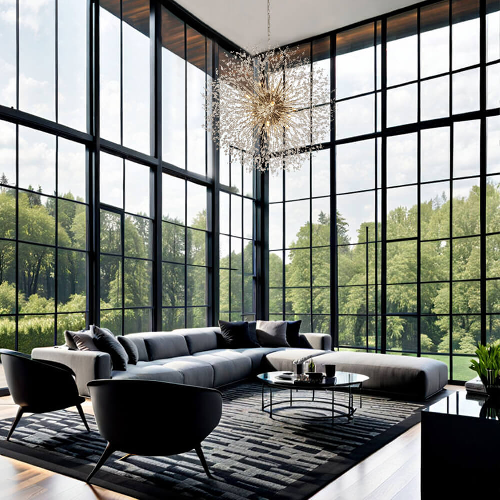 20-Light Luxury Sputnik Firework Chandelier | Oversized