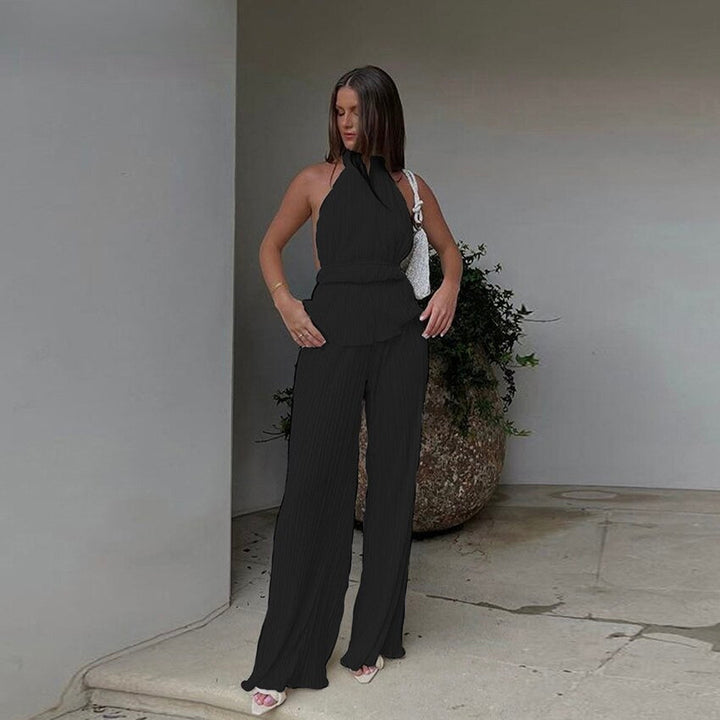 Women's Open Back Loungewear Set | 2-Piece