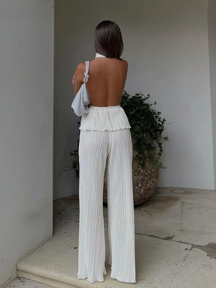 Women's Open Back Loungewear Set | 2-Piece