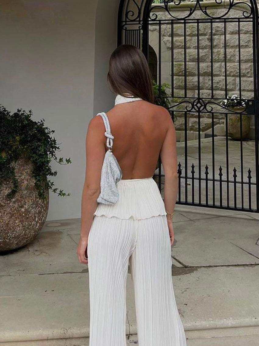 Women's Open Back Loungewear Set | 2-Piece