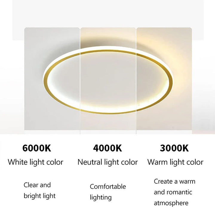 Modern Ultra-Thin Round Ceiling Light | LED