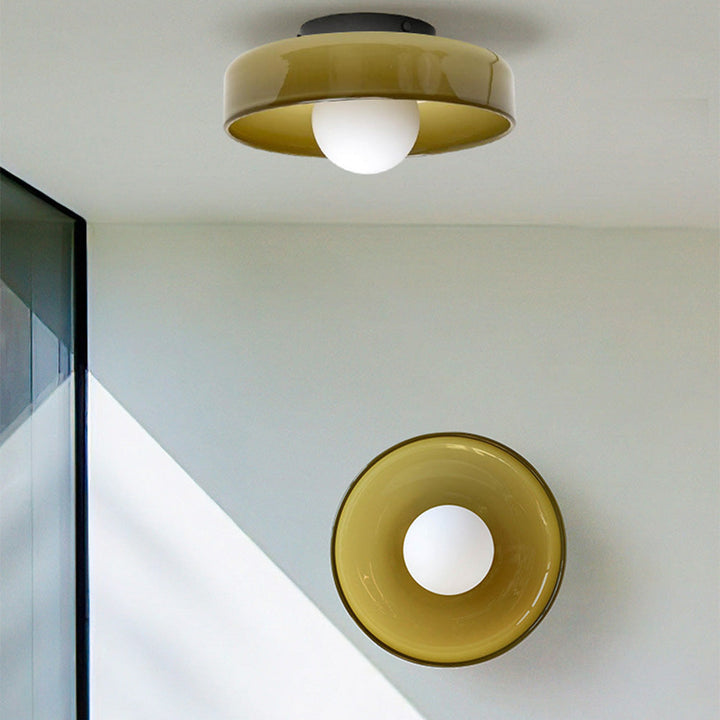 Round Flush-Mount Kitchen Ceiling Light | Modern