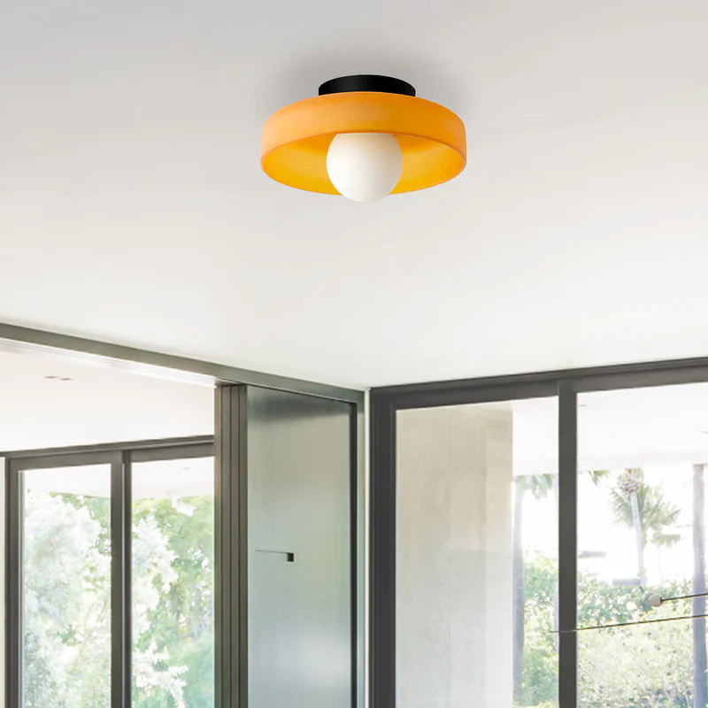 Round Flush-Mount Kitchen Ceiling Light | Modern