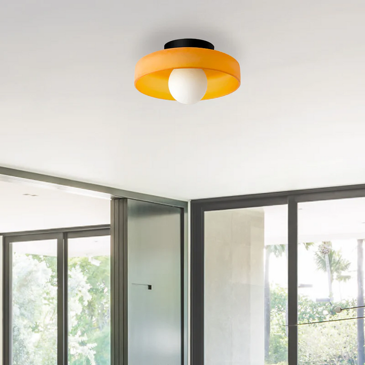 Round Flush-Mount Kitchen Ceiling Light | Modern