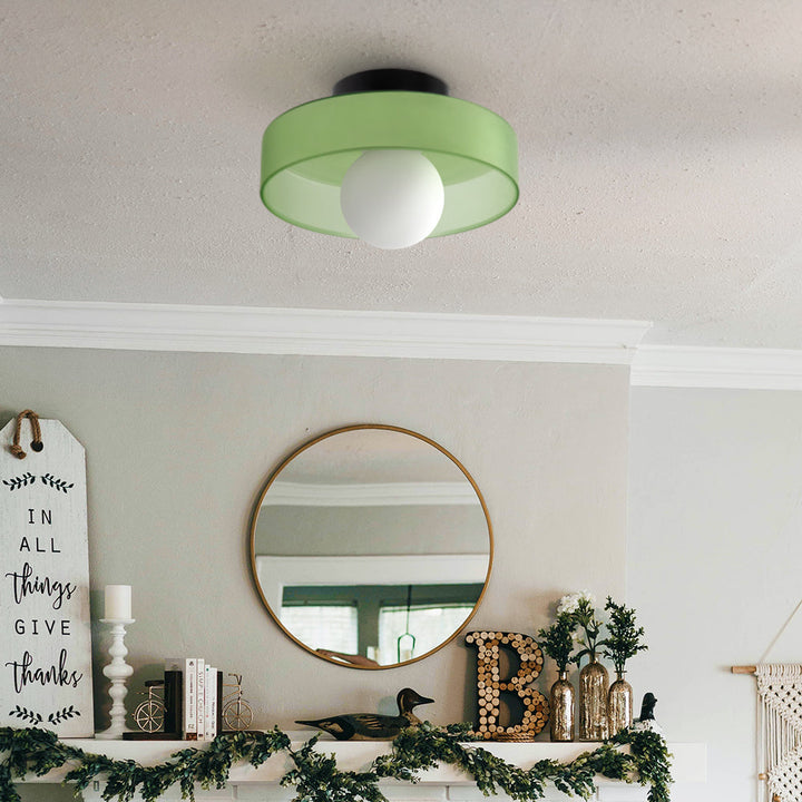 Round Flush-Mount Kitchen Ceiling Light | Modern