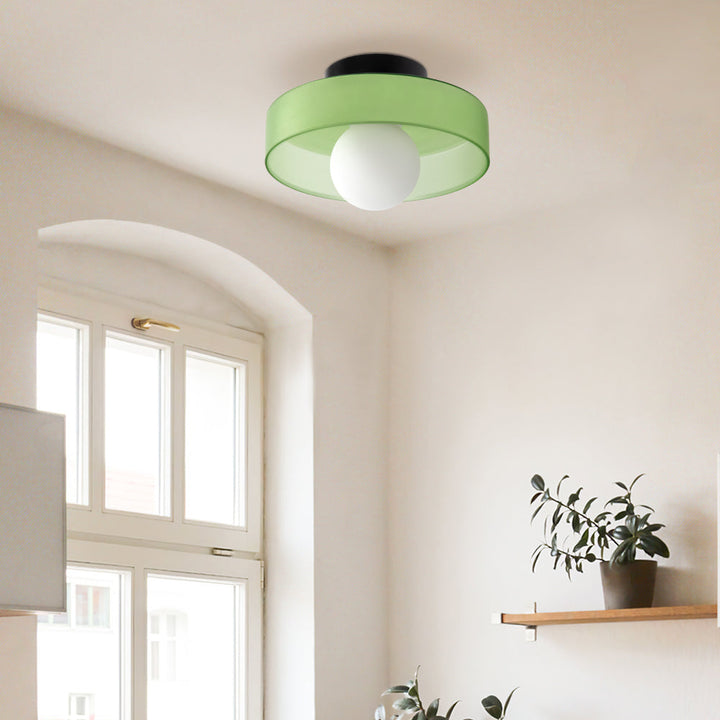Round Flush-Mount Kitchen Ceiling Light | Modern