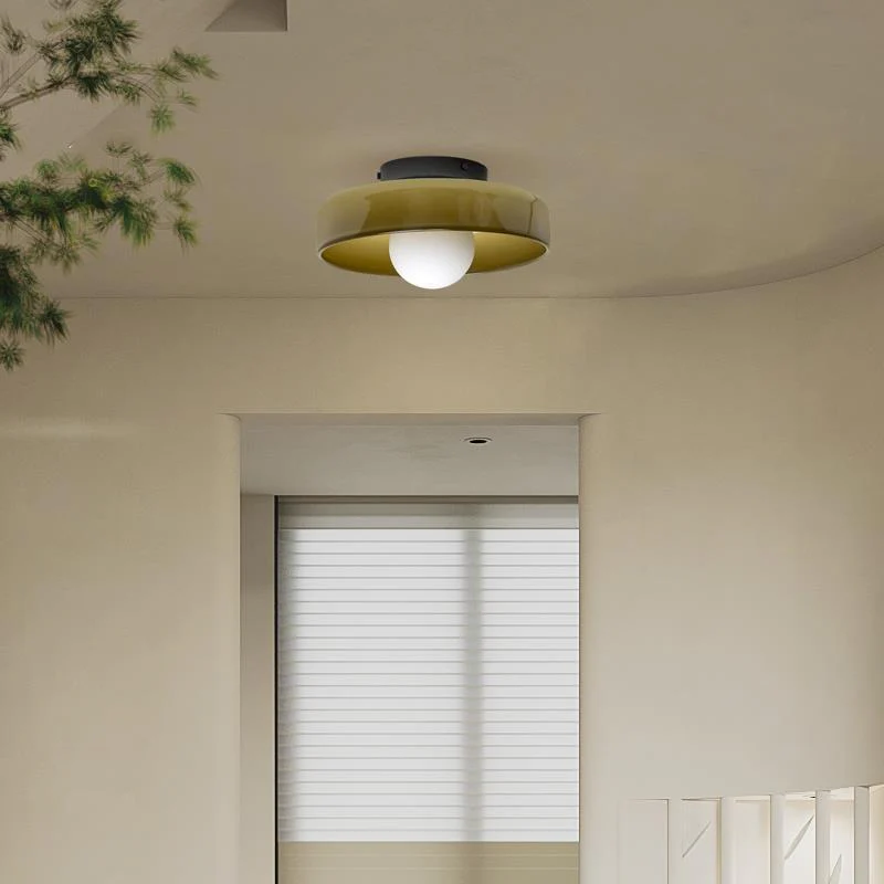 Round Flush-Mount Kitchen Ceiling Light | Modern