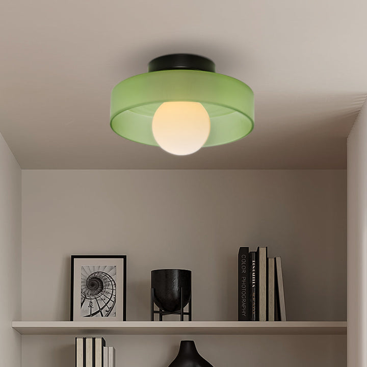 Round Flush-Mount Kitchen Ceiling Light | Modern