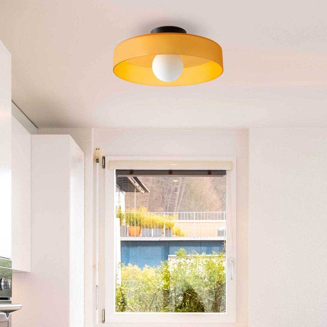 Round Flush-Mount Kitchen Ceiling Light | Modern