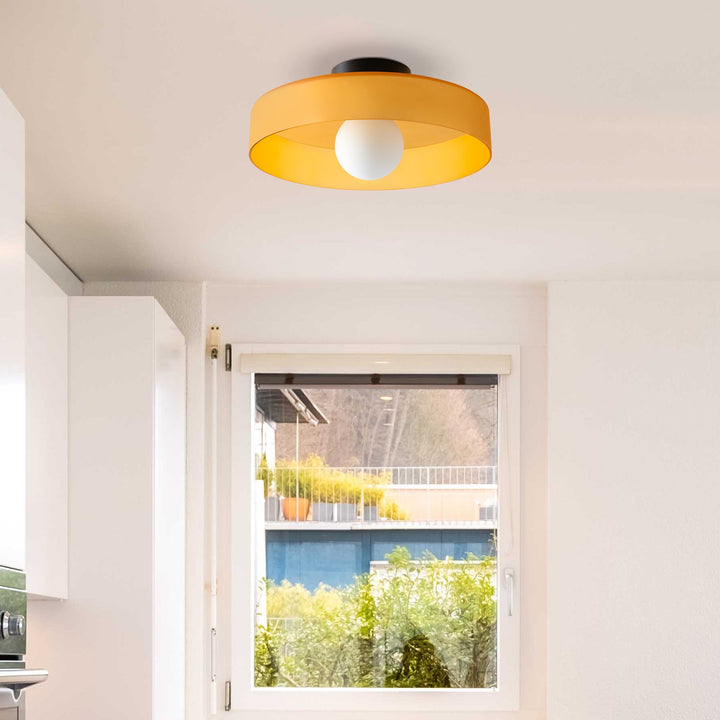 Round Flush-Mount Kitchen Ceiling Light | Modern