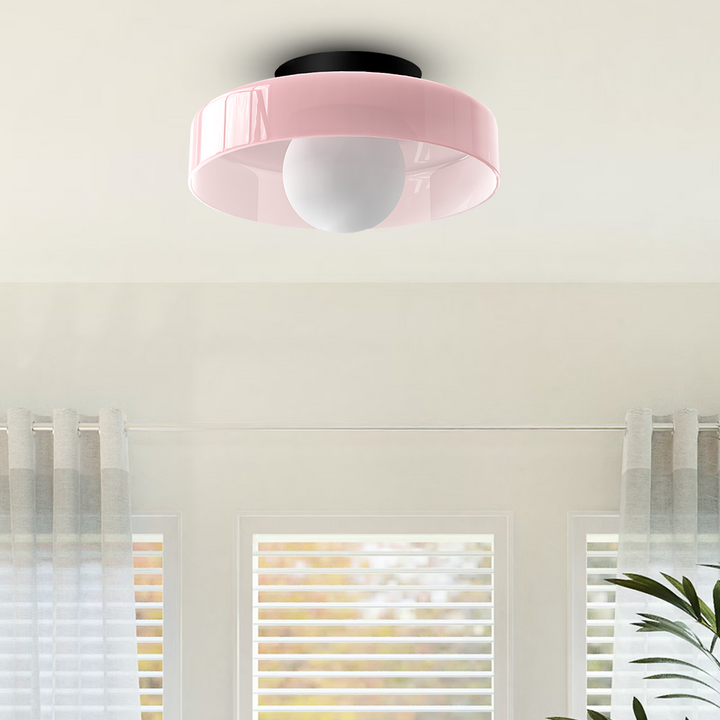 Round Flush-Mount Kitchen Ceiling Light | Modern