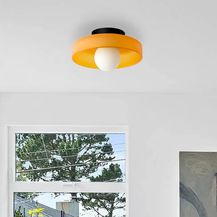 Round Flush-Mount Kitchen Ceiling Light | Modern