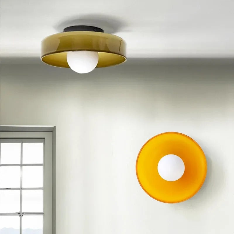Round Flush-Mount Kitchen Ceiling Light | Modern