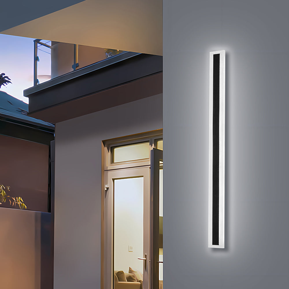 Modern IP65 Acrylic LED Outdoor Wall Lights | Black