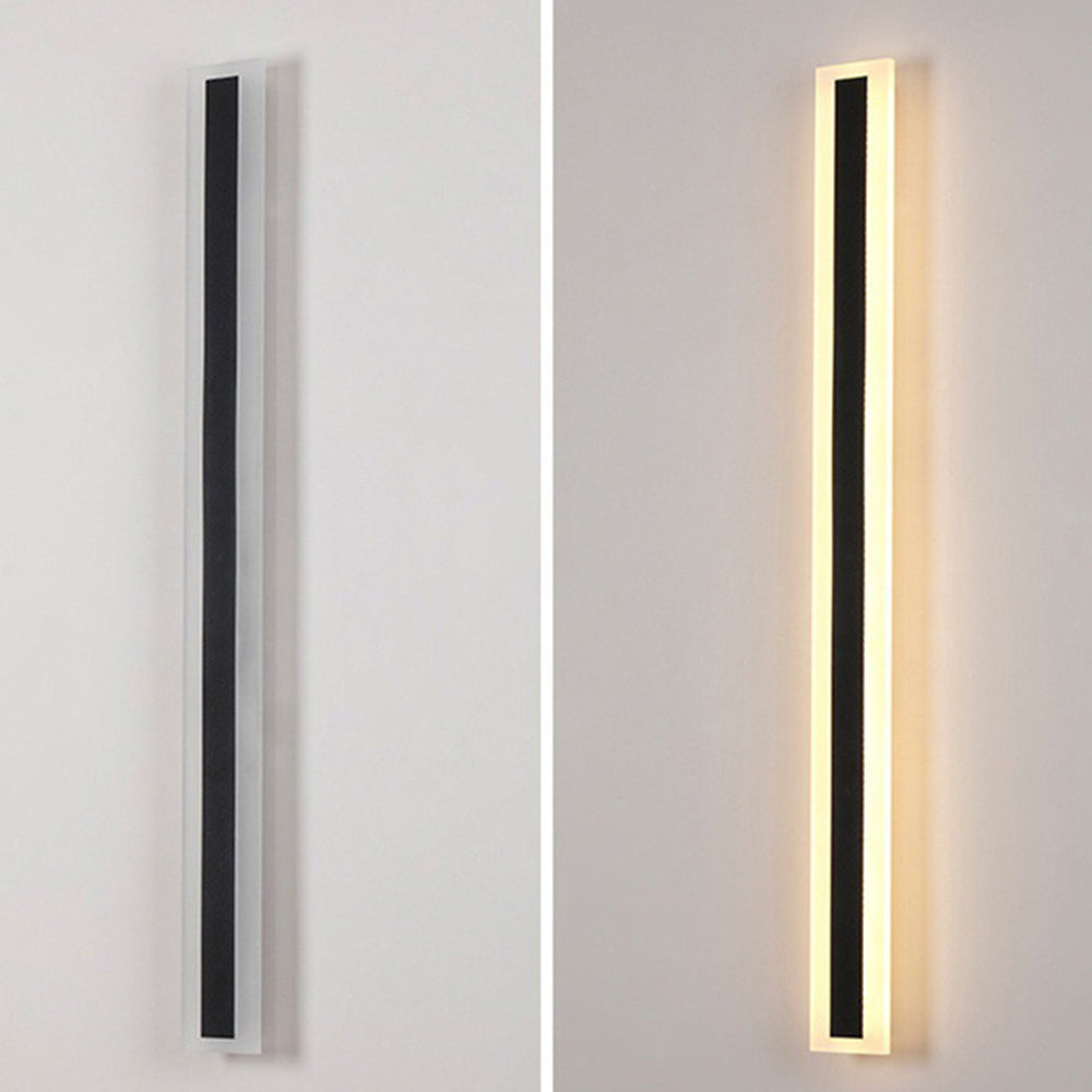 Modern IP65 Acrylic LED Outdoor Wall Lights | Black