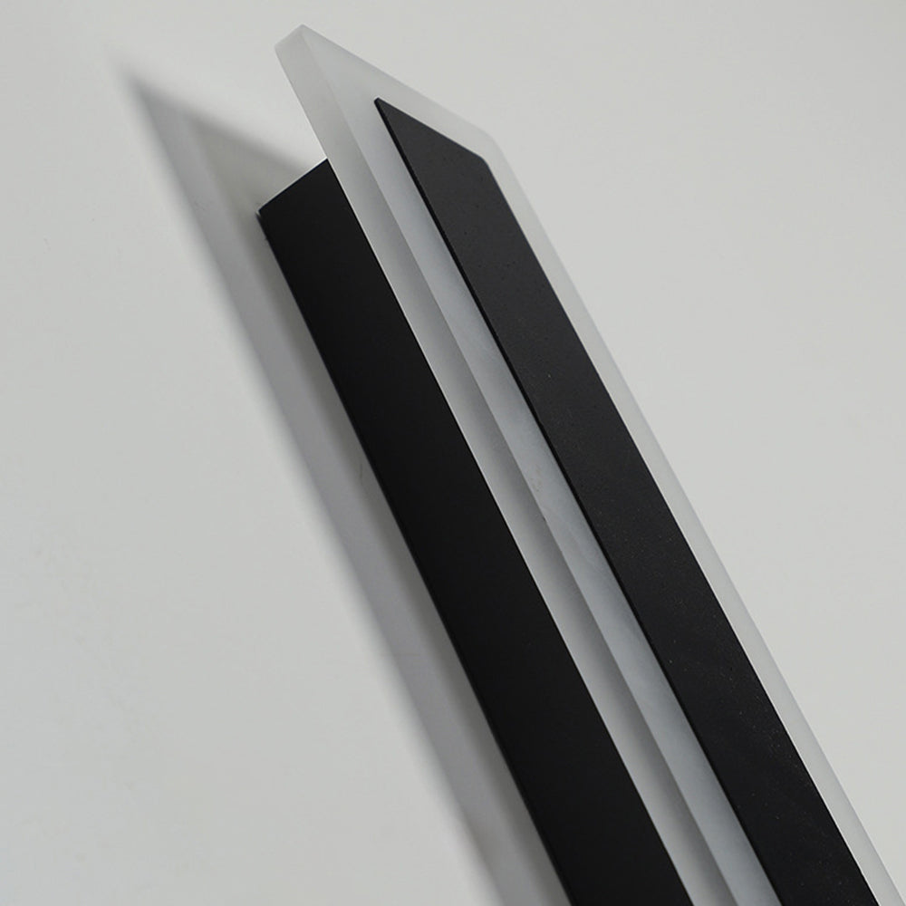 Modern IP65 Acrylic LED Outdoor Wall Lights | Black