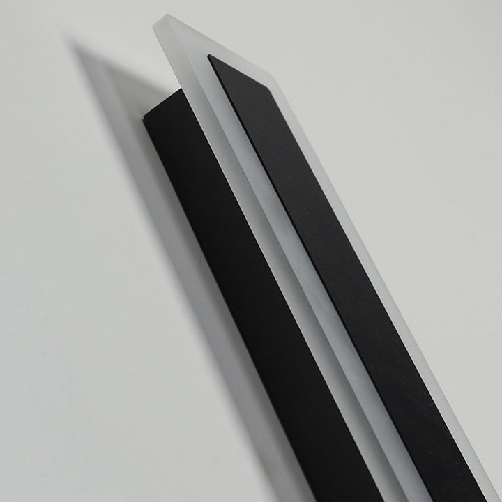 Modern IP65 Acrylic LED Outdoor Wall Lights | Black
