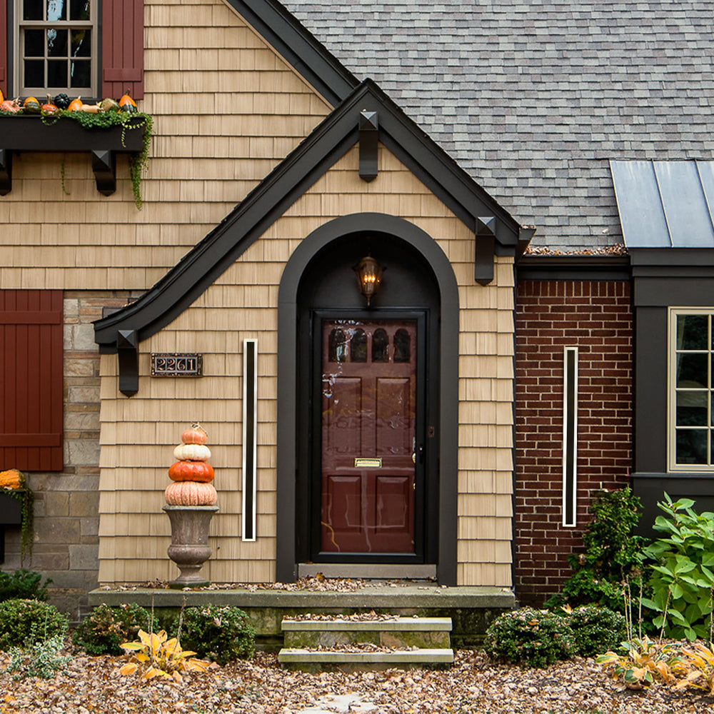 Modern IP65 Acrylic LED Outdoor Wall Lights | Black