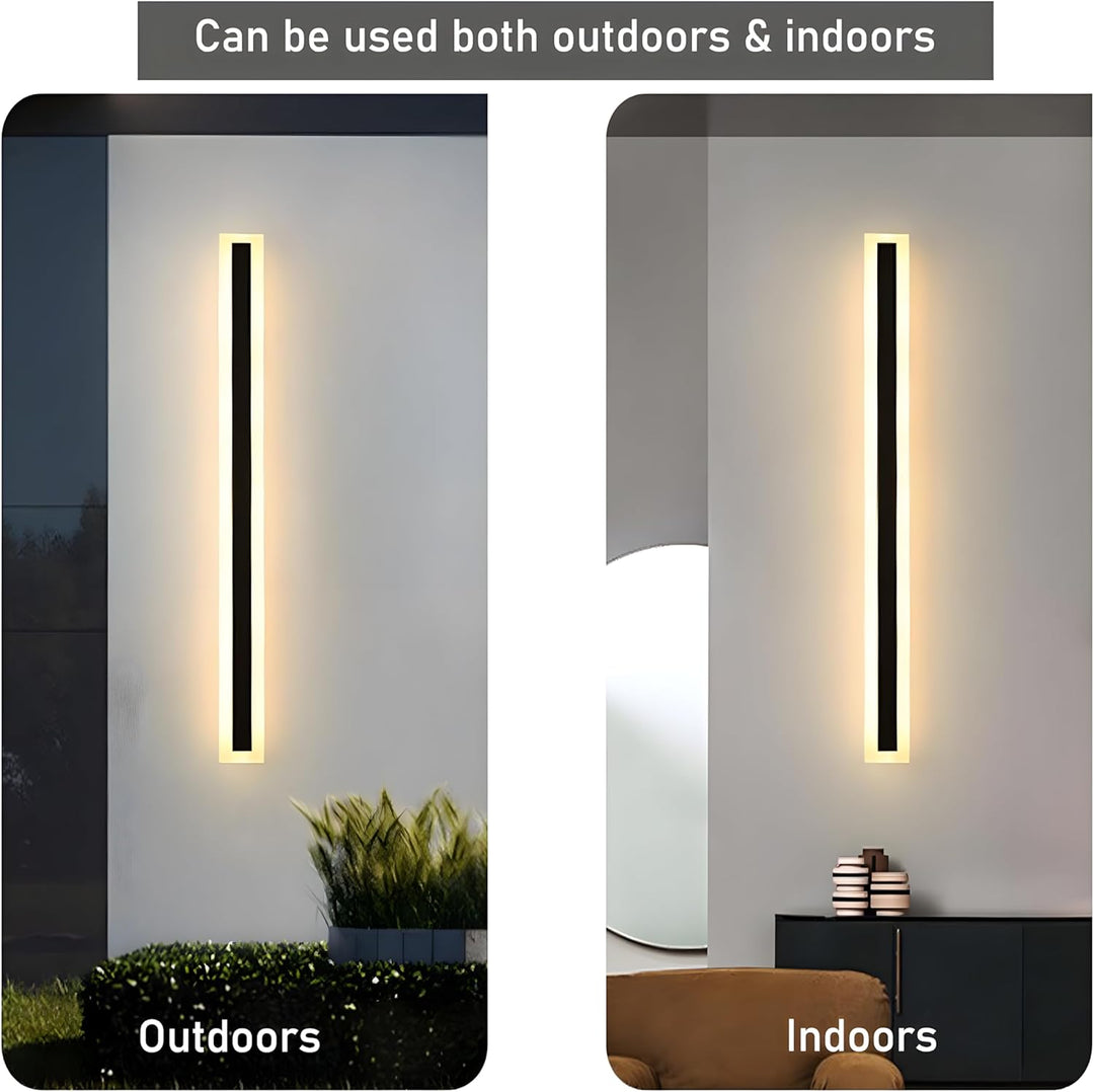 Modern IP65 Acrylic LED Outdoor Wall Lights | Black