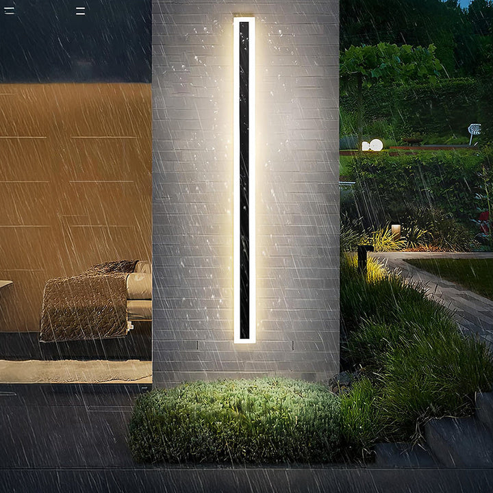 Modern IP65 Acrylic LED Outdoor Wall Lights | Black