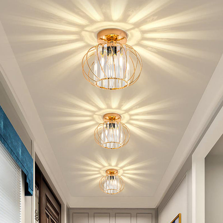 Modern Ceiling Light for Hallway | Glass