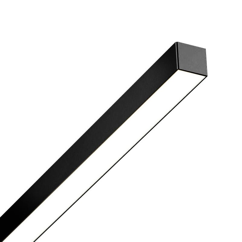 Long Stripe Flush-Mounted LED Ceiling Light | Black