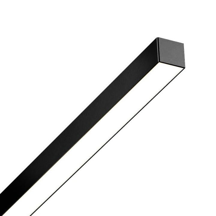 Long Stripe Flush-Mounted LED Ceiling Light | Black