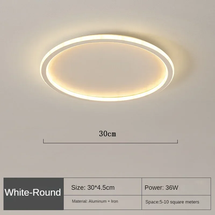 Scandinavian Style Round Ceiling Light | LED